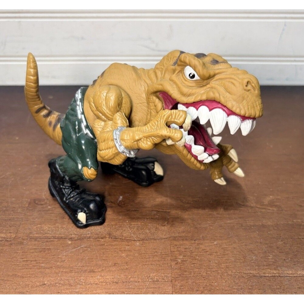 1996 Mattel T-Bone T-Rex Mattel Street Sharks Extreme Dinosaurs Action Figure